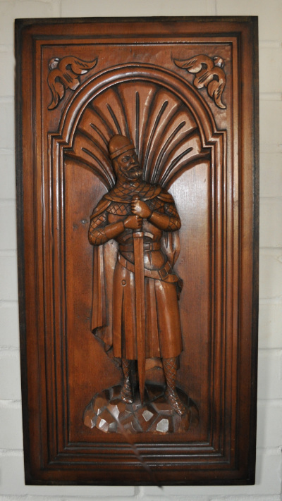Knights Templar Wooden Oak Panel (700 x 350mm)